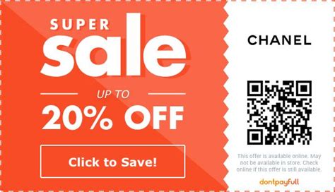 chanel coupons|chanel promo code 2024.